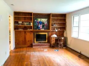before living room remodel